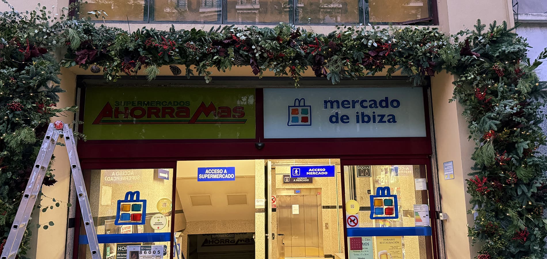 Fachada navidad Madrid centro