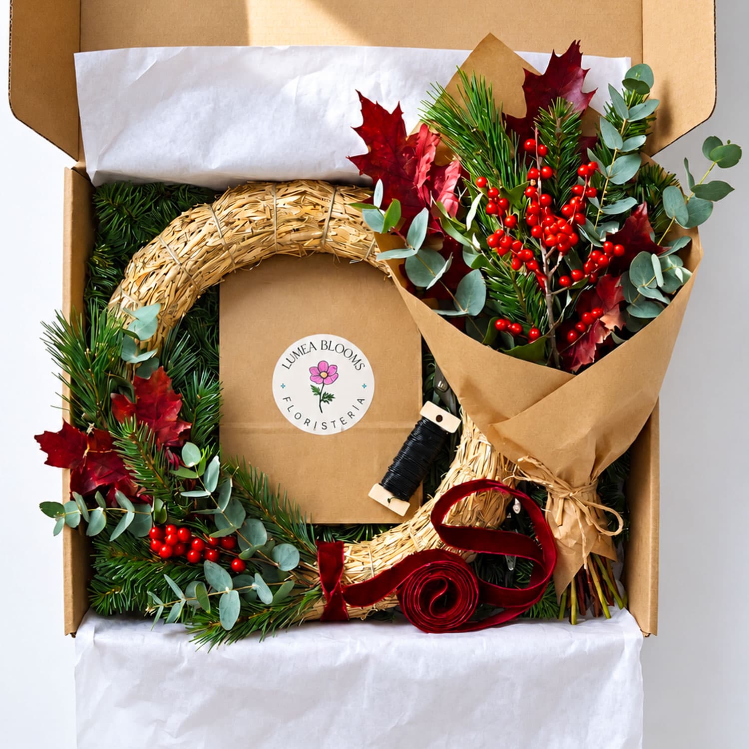 DIY Christmas wreath making kit