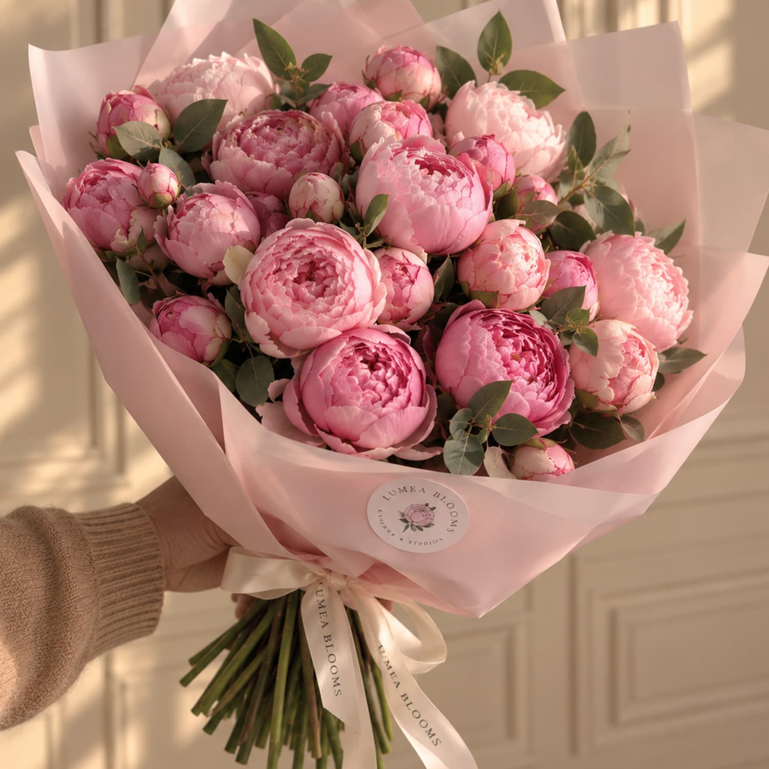 Ramo de Peonías rosas