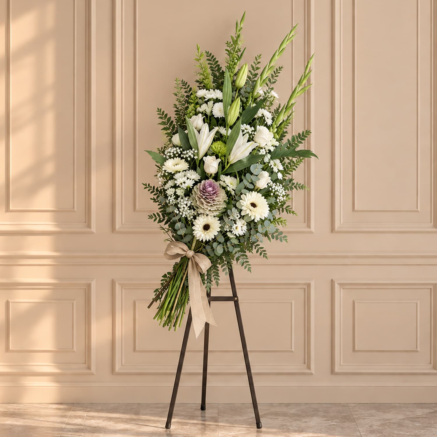 Ramo funerario de mano silvestre