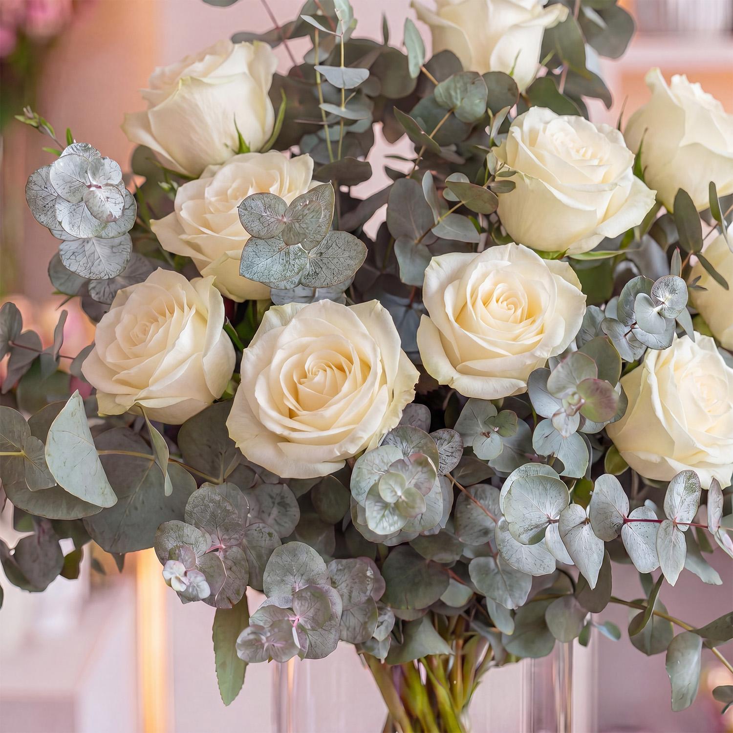 White rose bouquet