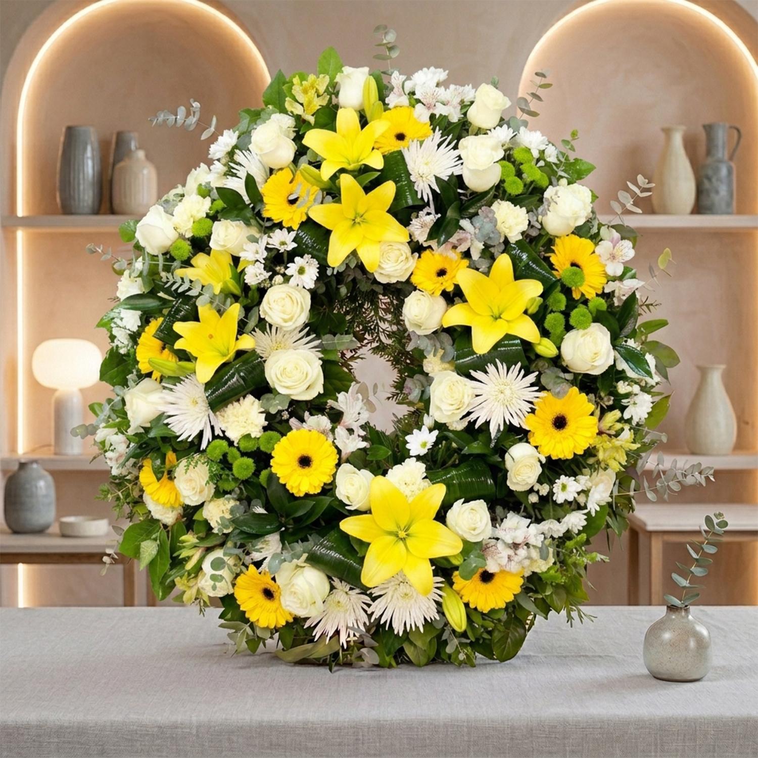 Corona de flores Eternidad