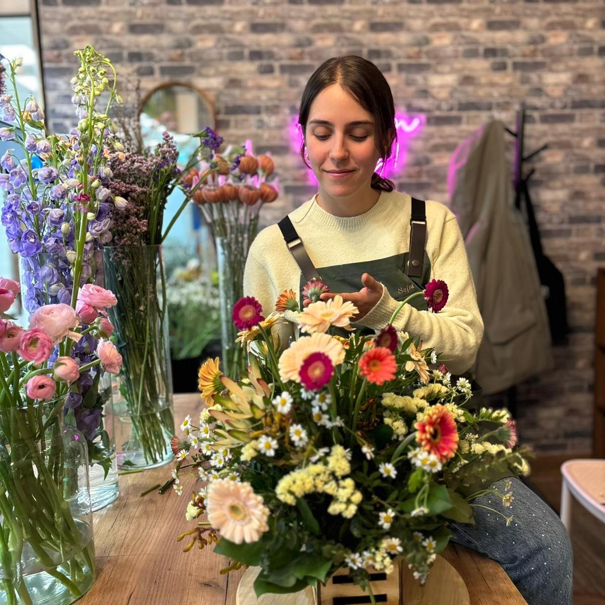 Taller - Centro floral natural