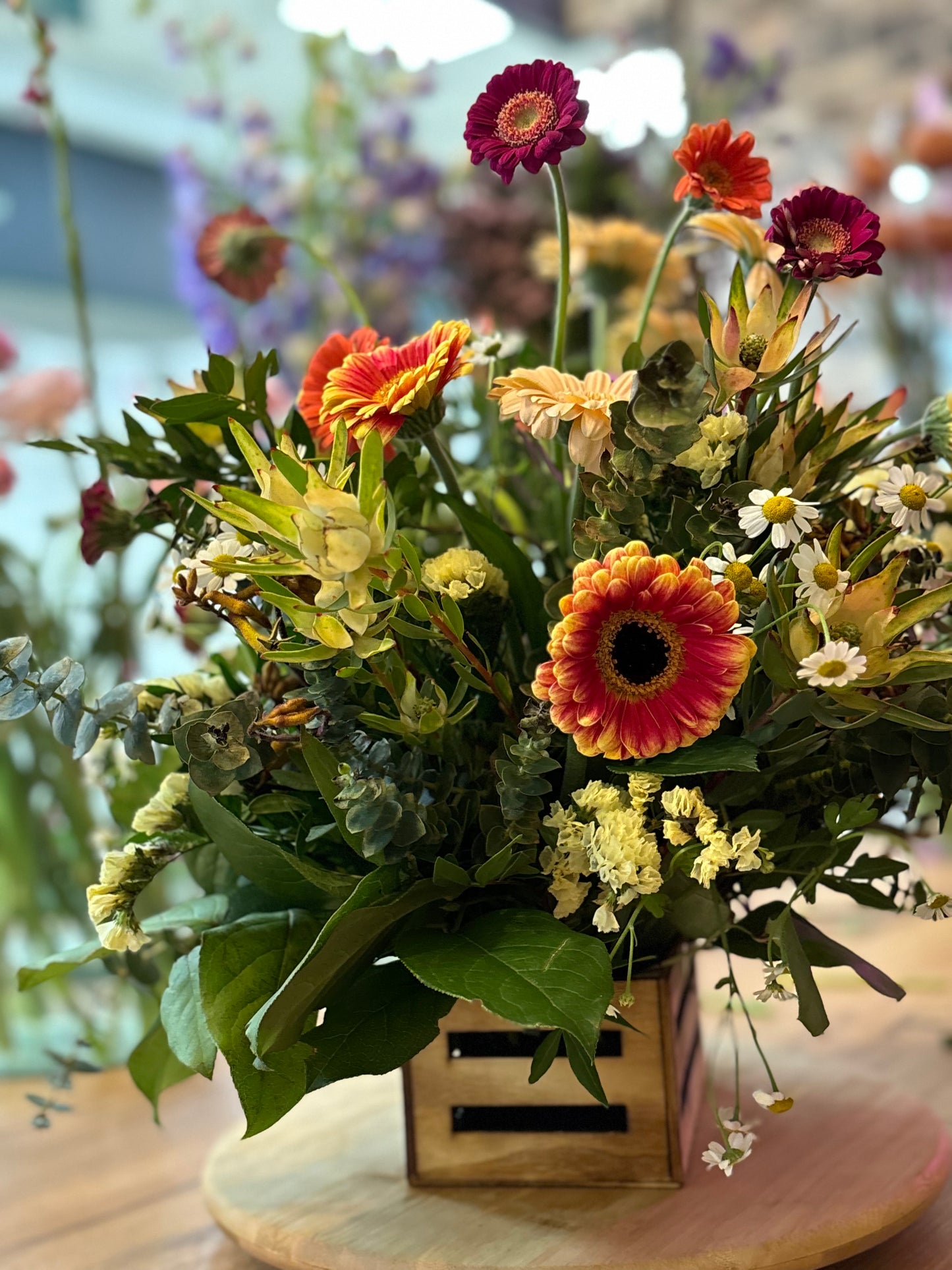 Taller - Centro floral natural