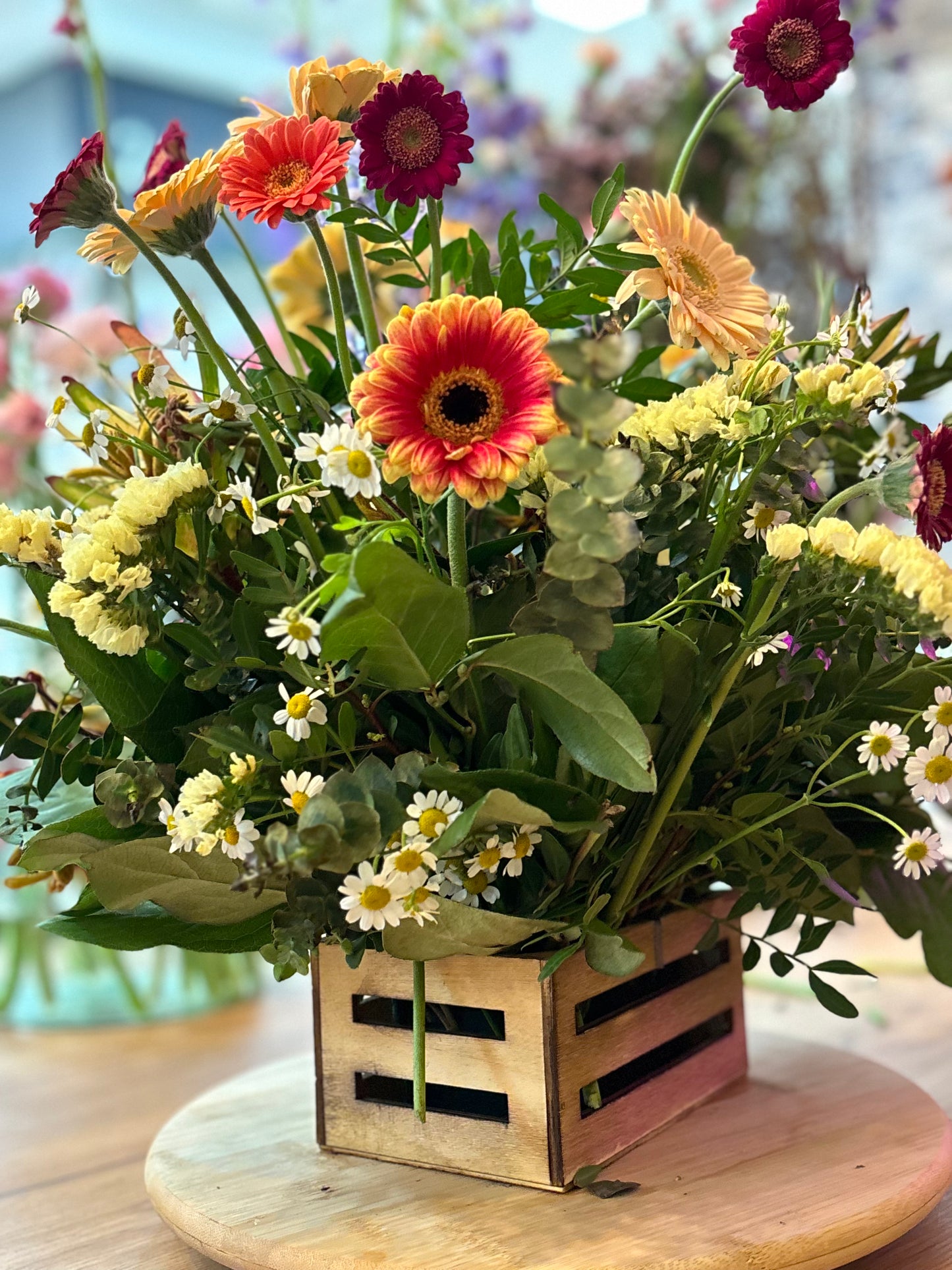 Taller - Centro floral natural