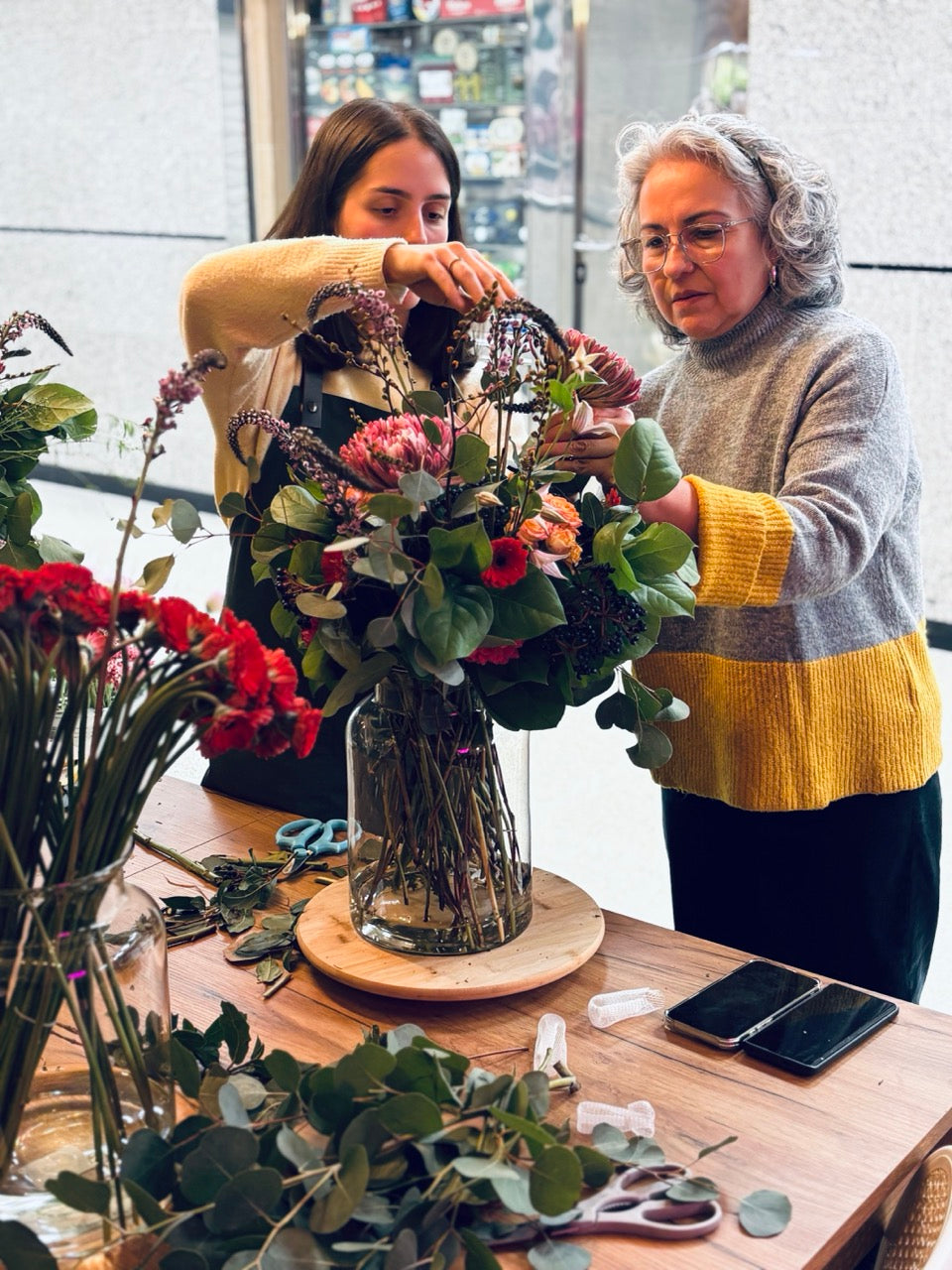 Taller Flores en Jarrón Madrid