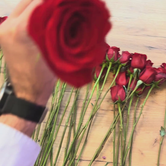 Rosas Rojas Frescas Madrid centro Lumea Blooms