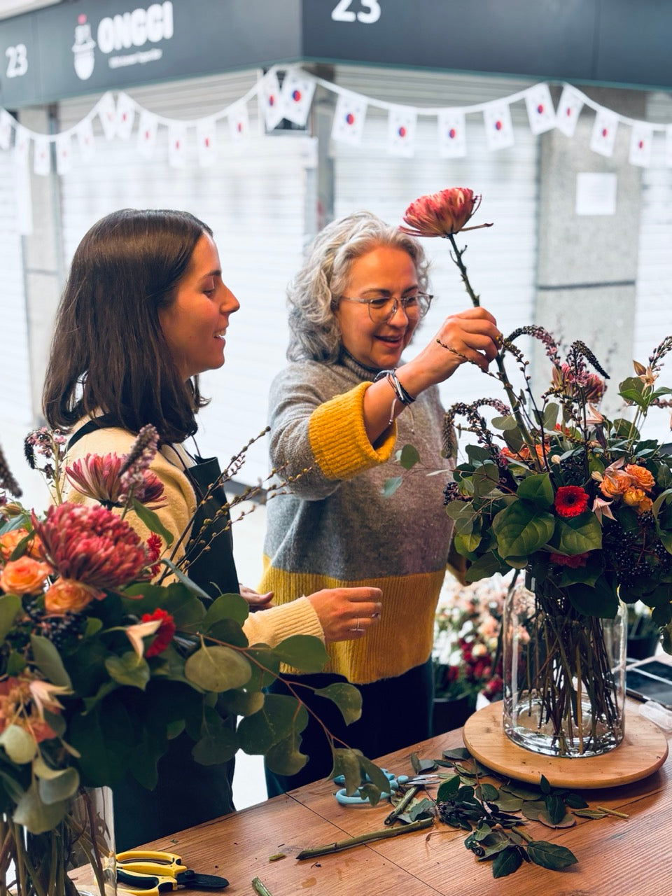 Taller Flores en Jarrón Madrid Retiro